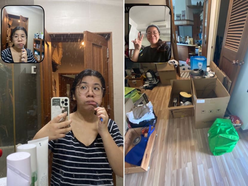 TODAY journalist Loraine Lee had to snap photos of herself brushing her teeth and packing up in her parents' home for a move when she started using the BeReal application. TODAY journalist Loraine Lee had to snap photos of herself brushing her teeth and packing up in her parents' home for a move when she started using the BeReal application.