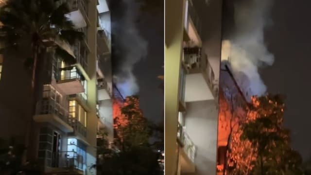 河谷连路公寓单位失火 