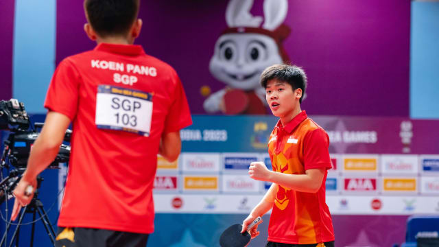 我国乒乓小将郭勇 单打复赛胜出挺半决赛