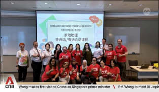 Basic dialect classes for migrant domestic workers to better care for the elderly