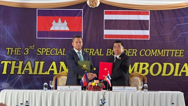 泰柬签署停火协议 今天中午生效