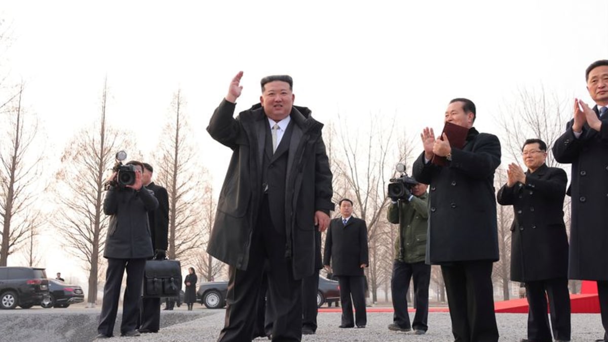 North Korea’s Kim makes rare visit to father’s tomb