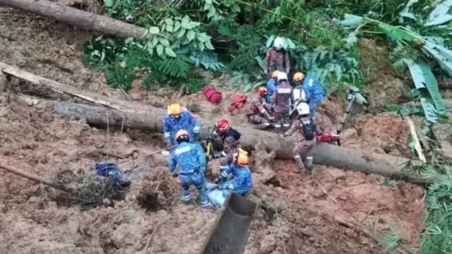 马国云顶半山土崩 已致两死三伤 51人仍下落不明
