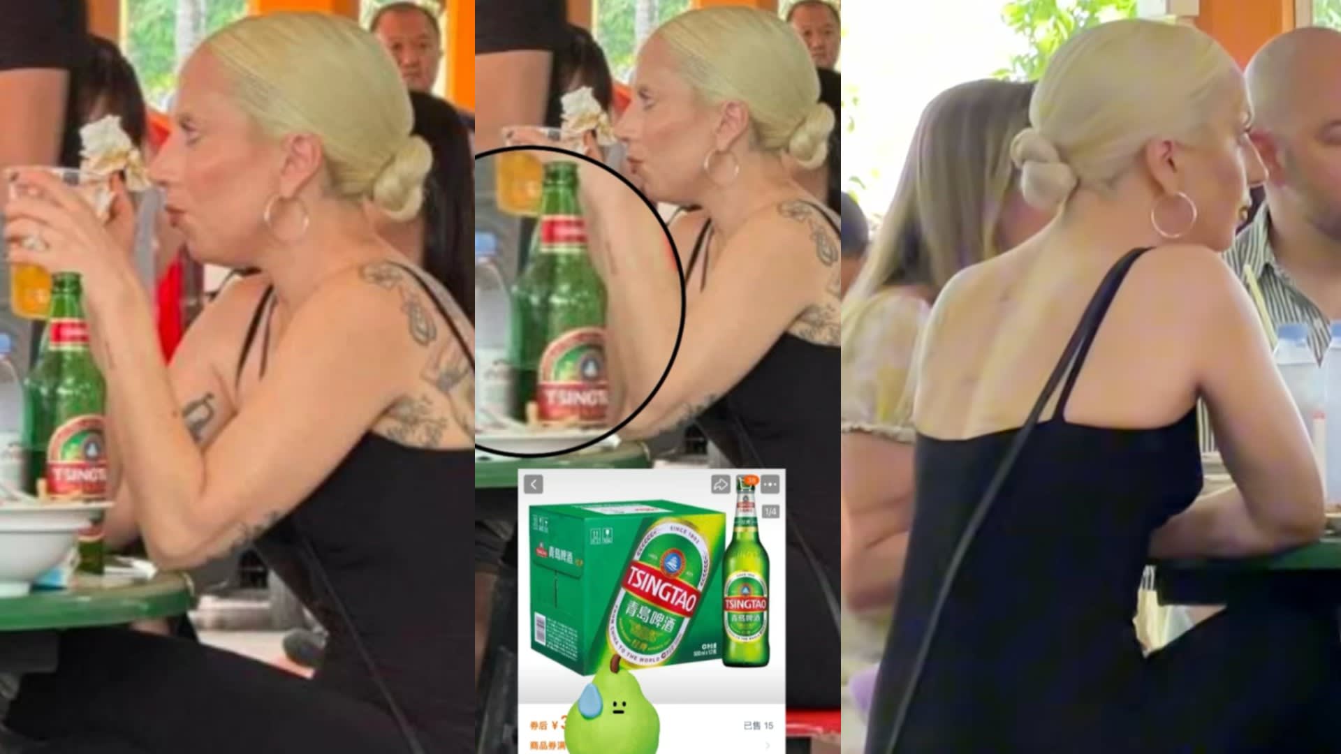 Lady Gaga Drank Tsingtao Beer At Maxwell Food Centre - 8days