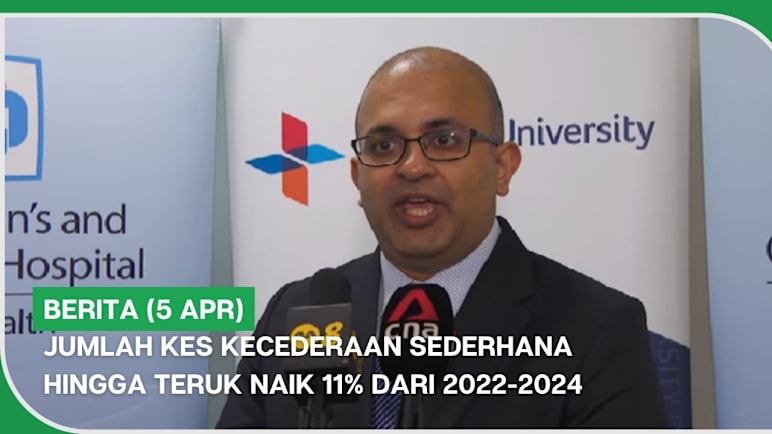 BERITA (5 Apr) | Jumlah kes kecederaan sederhana hingga teruk naik 11% dari 2022-2024