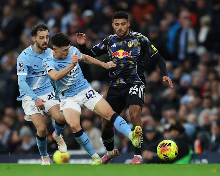Foden double helps Manchester City secure thrilling win over Leeds
