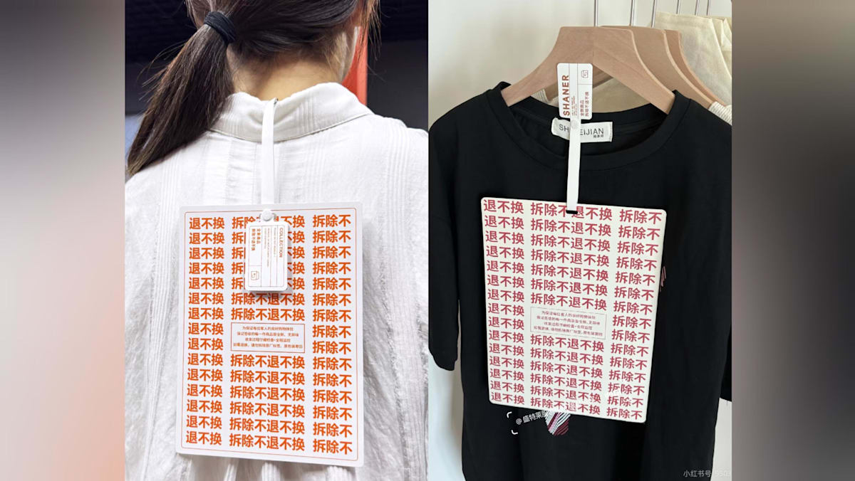 ‘Bigger than an iPad’: A4-sized clothing tags go viral as Chinese retailers crack down on return abuse
