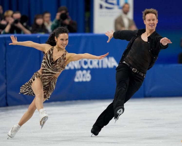 Figure skating-Chock, Bates shrug off rhythm-dance deficit before free-dance showdown