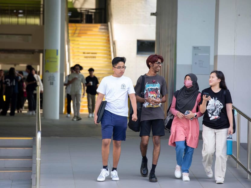 Students at Temasek Polytechnic on Jan 30, 2024. Students at Temasek Polytechnic on Jan 30, 2024.