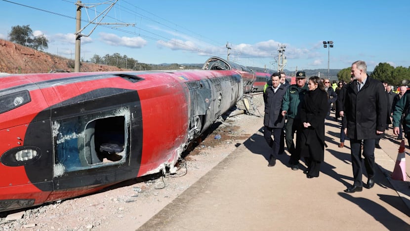 Royals visit deadly train crash site as Spain mourns