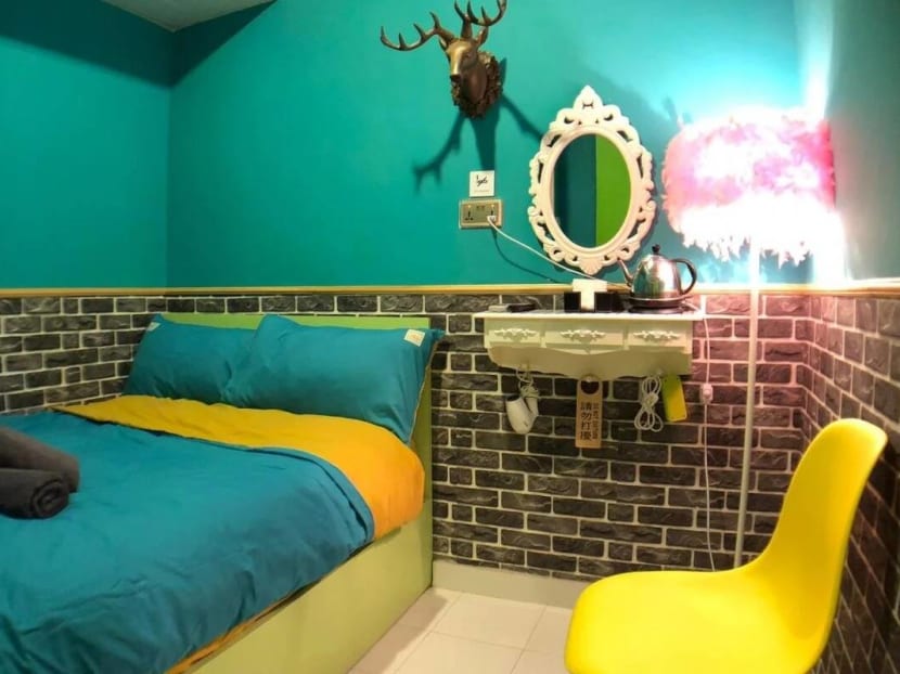 A room in a guest house in Mong Kok which has turned into a love hotel.