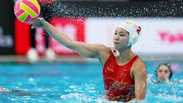 女子水球B组小组赛 中国29比9大胜阿根廷 