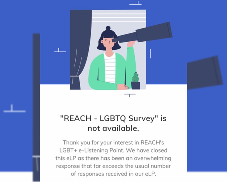 Reach survey on LGBT attitudes, Section 377A closes after 'overwhelming response'