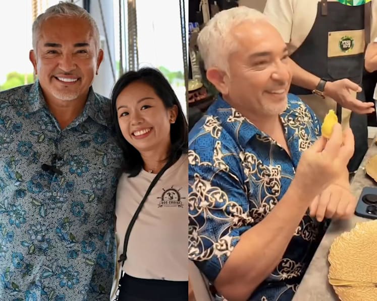 Celebrity dog trainer Cesar Millan was recently in Singapore for meet-and-greet and durian-tasting sessions