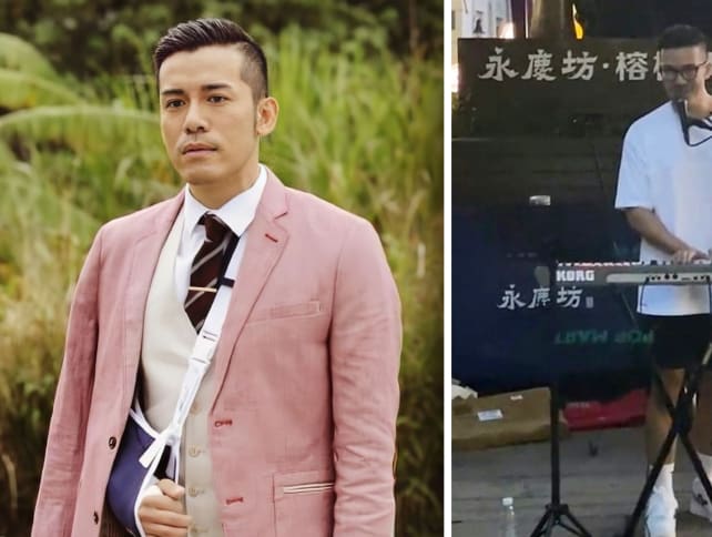 Ex-TVB actor Sammy Sum, 41, seen busking on Guangzhou streets, wants everyone to know he can sing