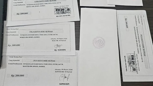 Riuh! RW Kalideres minta THR Rp200.000–Rp500.000 ke pengusaha, surat viral