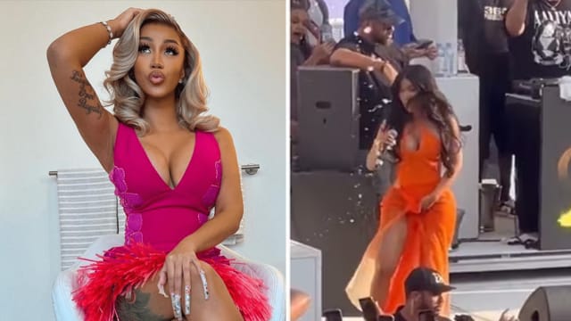 Cardi B遭观众泼饮料　怒砸麦克风还击惹议！