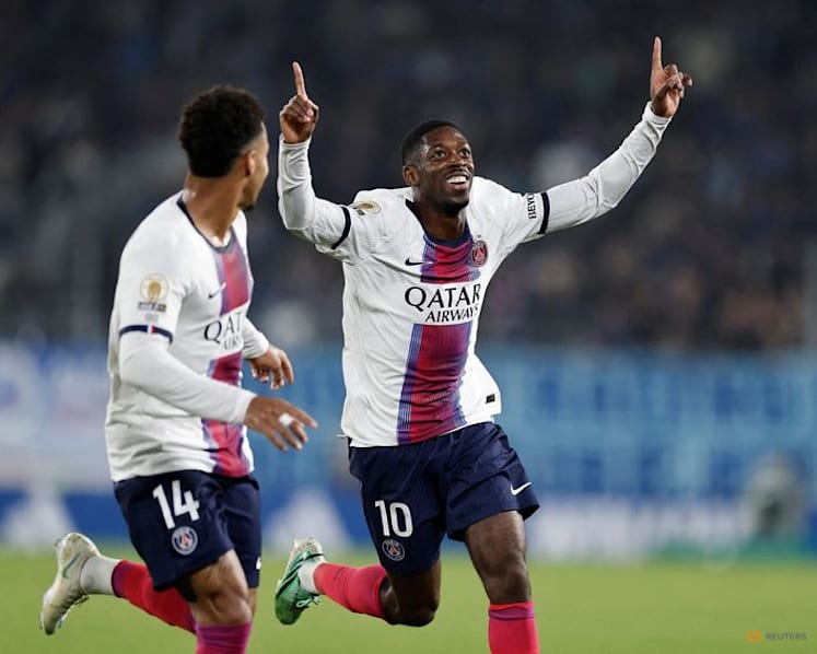 Dembele atones for penalty miss in PSG win at Strasbourg