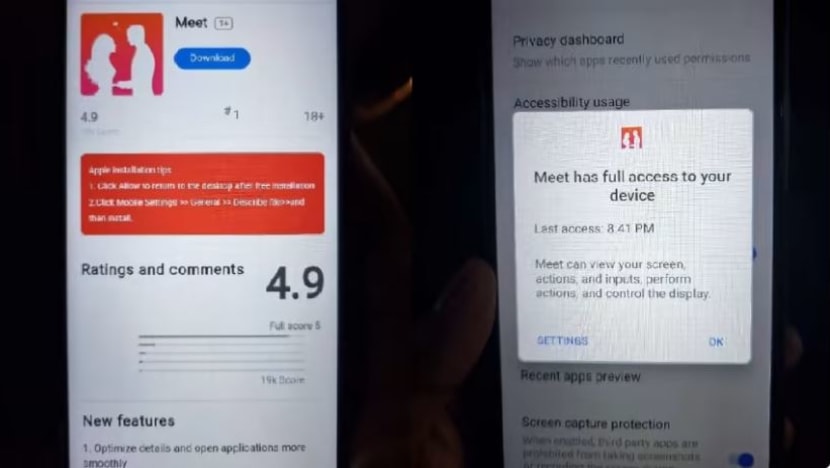 Mangsa kes penipuan perisian hasad Android hilang lebih S$10 juta pada separuh pertama 2023: Polis Mangsa kes penipuan perisian hasad Android hilang lebih S$10 juta pada separuh pertama 2023: Polis
