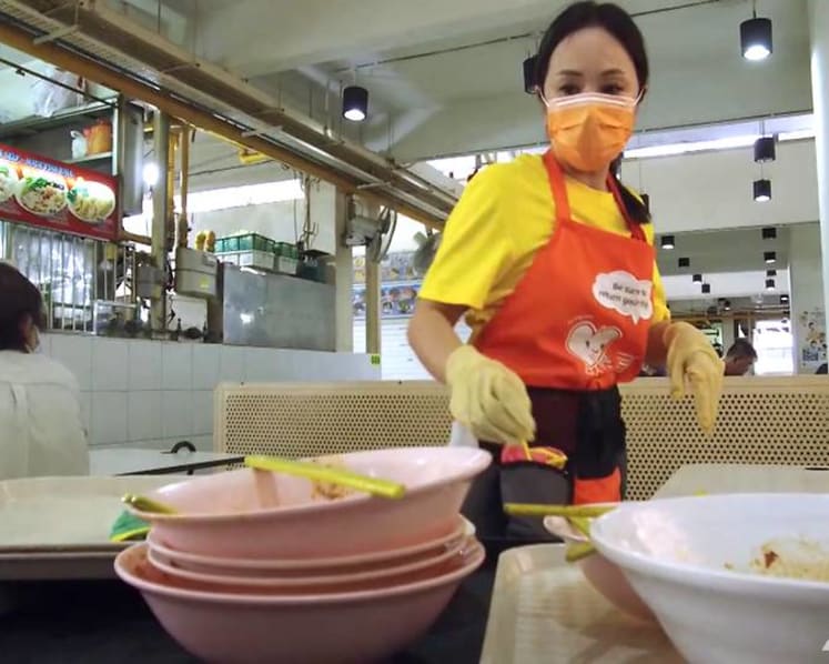 What would make Singaporeans return their trays? How about a siren?