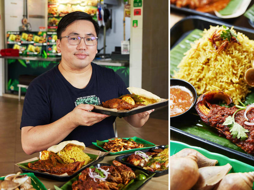 M’sian Chinese hawker sells unique fusion biryani with BBQ seafood in Pasir Ris