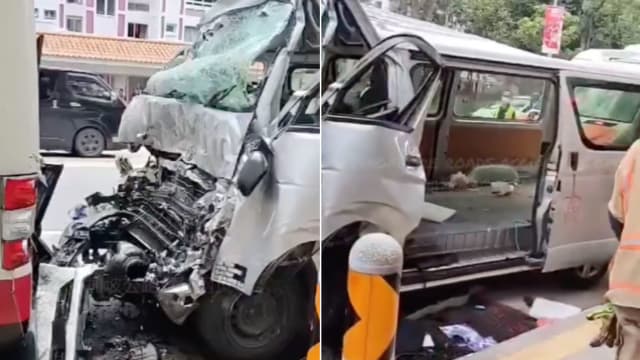 蔡厝港货车撞巴士 40岁货车司机身亡