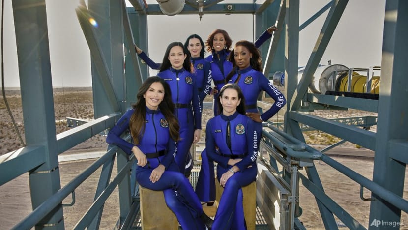 Katy Perry launches into space with all-female crew on Blue Origin rocket Katy Perry launches into space with all-female crew on Blue Origin rocket