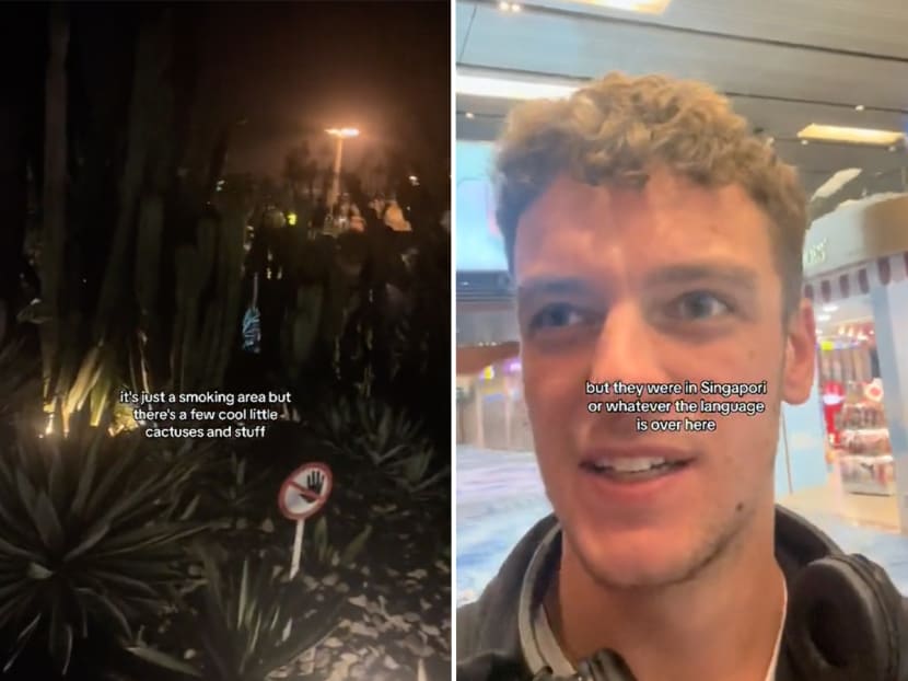 A TikTok user from the united Kingdom sparked online buzz by misidentifying Singapore's native language as "Singapori" while exploring and filming Changi Airport's unique features. A TikTok user from the united Kingdom sparked online buzz by misidentifying Singapore's native language as "Singapori" while exploring and filming Changi Airport's unique features.
