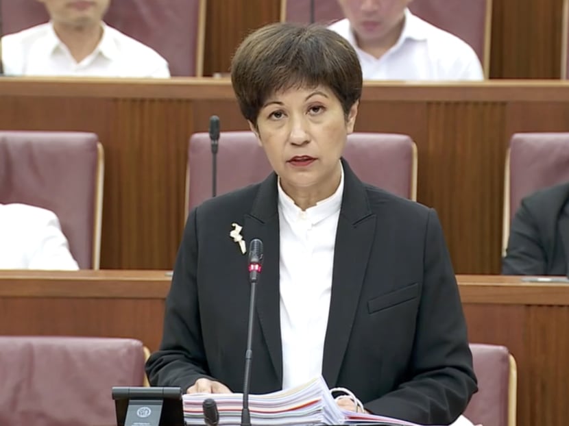Ms Indranee Rajah, Minister in the Prime Minister's Office, speaking in Parliament on Feb 6, 2023.