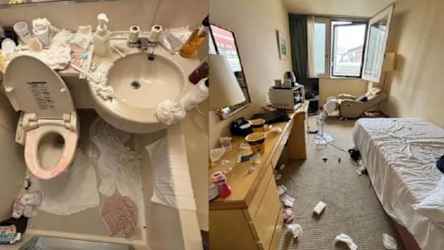 女游客退房如“垃圾场” 日本民宿索清洁费双方起争执