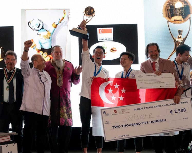 An Aladdin's Genie chocolate sculpture helped Singapore win a