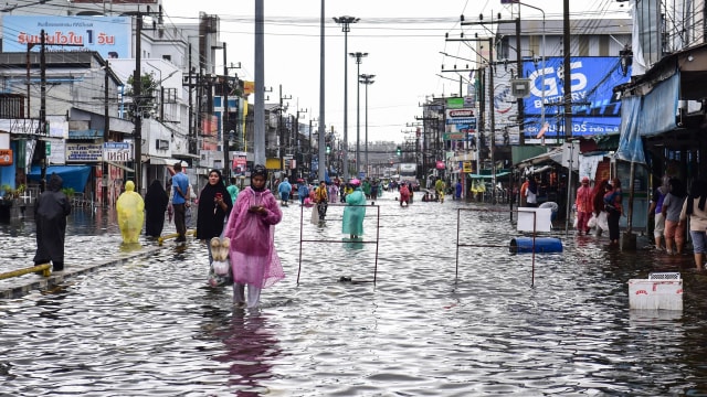 泰国豪雨成灾 致九死逾1万人流离失所