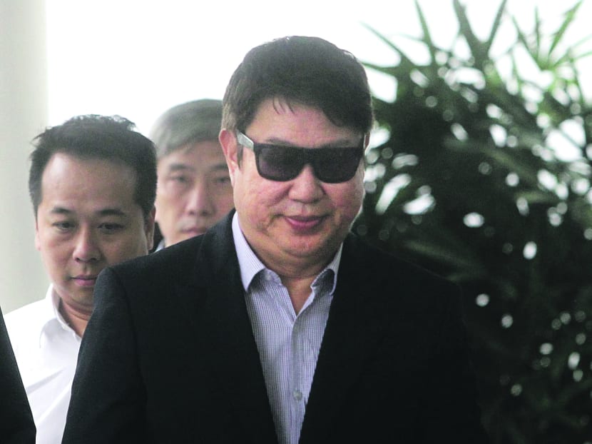 Mr Wahju Hanafi arriving at the Subordinate Courts yesterday. Photo: Ooi Boon Keong