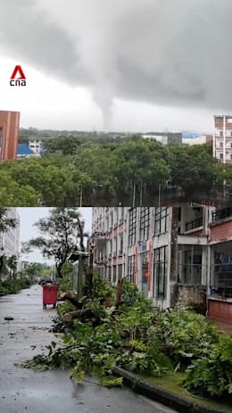 Tornado tears through school campus in China’s Hainan