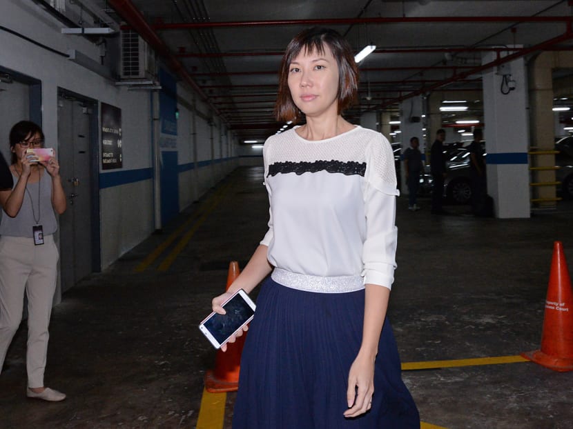 Sharon Tan arriving at the Supreme Court on September 16, 2016. Photo: Robin Choo/TODAY