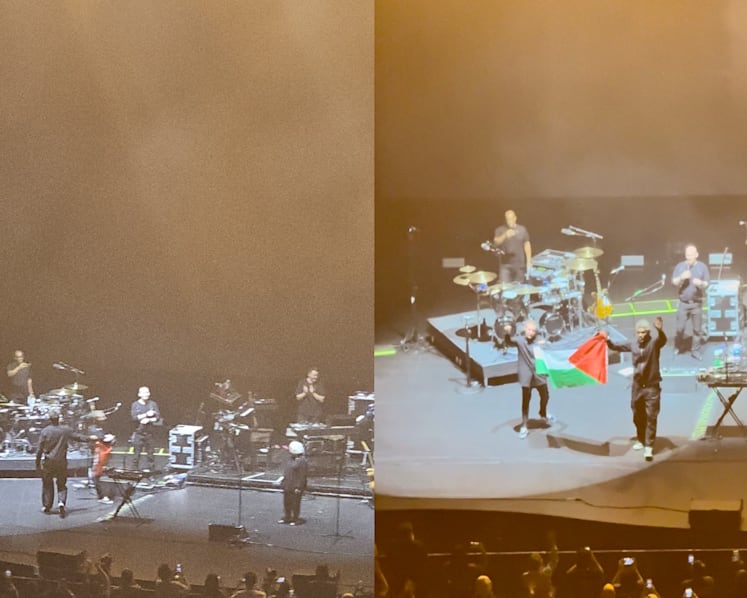 Massive Attack band members barred from re-entering Singapore over support for political cause, unfurling of foreign flag at concert