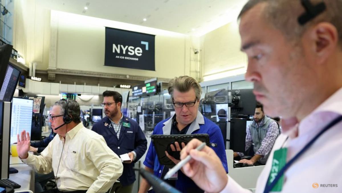 Stocks edge lower, with S&P 500 down after recent records; gold futures hit $4,000
