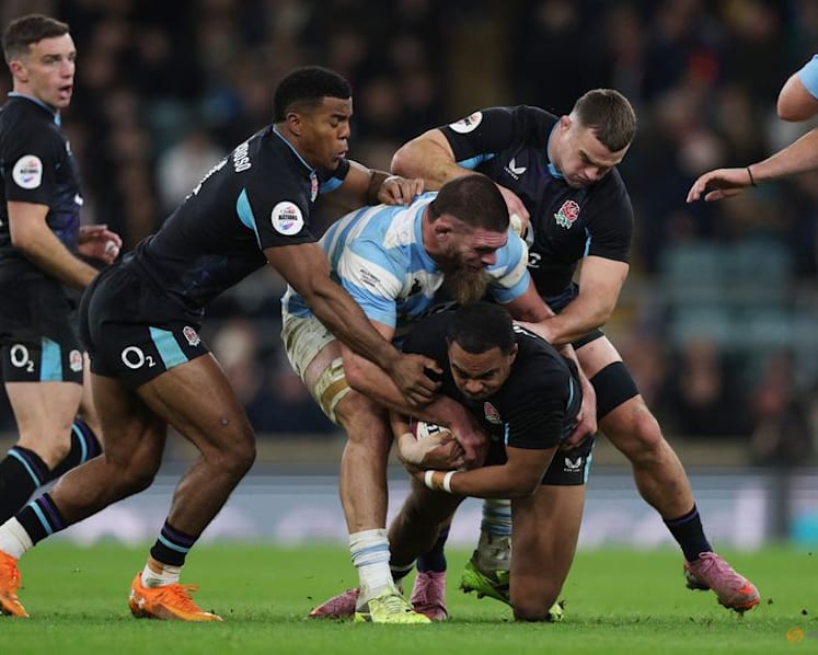 England survive Argentine comeback for 27-23 win