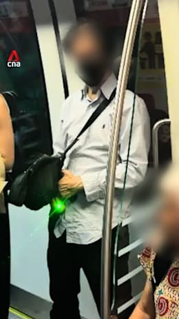 Man who pointed laser at train passengers reported to authorities