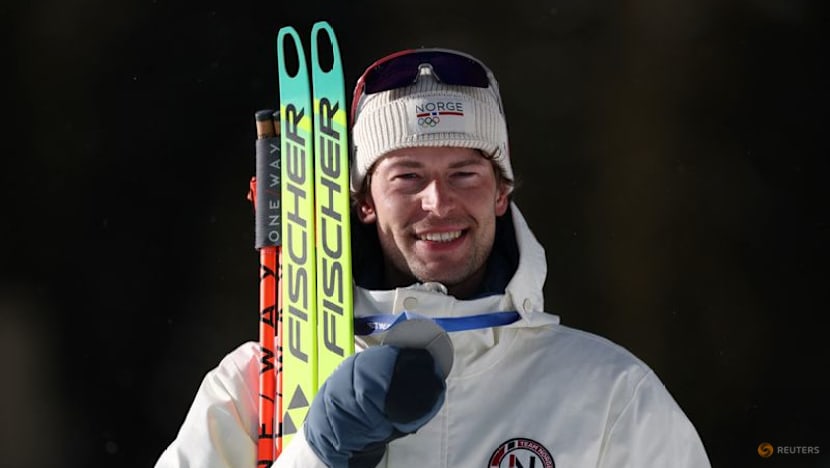 Biathlon-Norway's Laegreid signs off with fifth medal at Milano Cortina Games