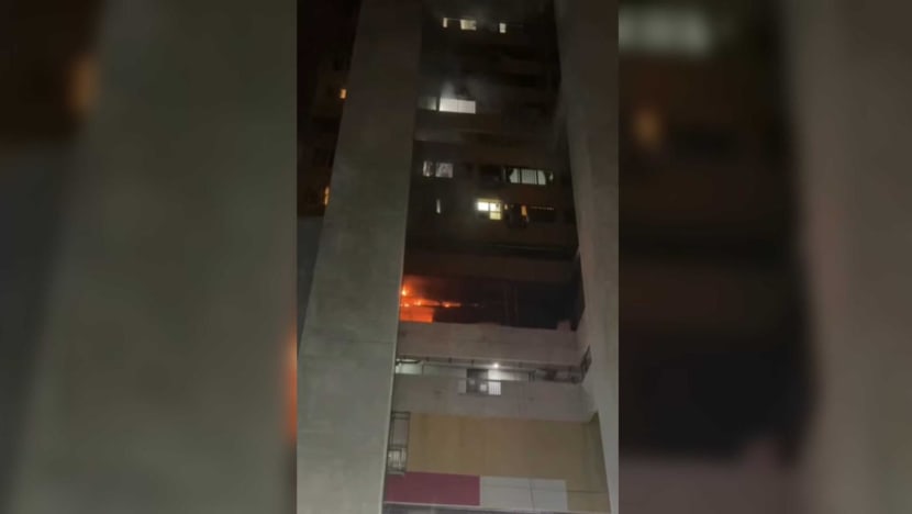 6 taken to hospital after fire breaks out at People's Park Complex