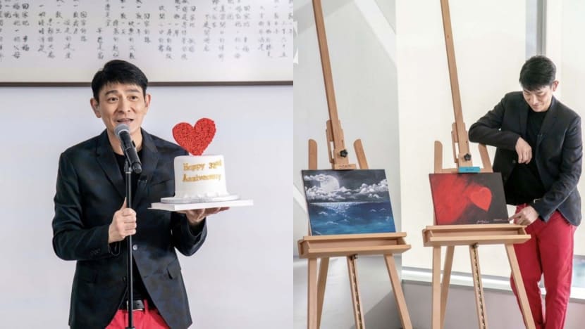 Andy Lau And His Daughter Have Been Taking Art Classes Together And Their Paintings Are Really Lovely Andy Lau And His Daughter Have Been Taking Art Classes Together And Their Paintings Are Really Lovely