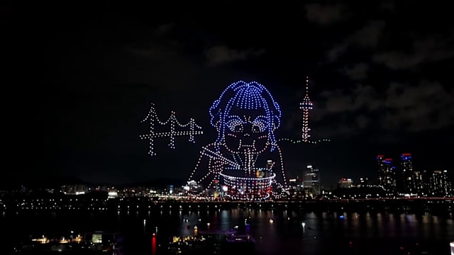 “KPop Demon Hunters”无人机秀2026年春季场次出炉！4月至6月点亮首尔汉江夜空