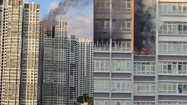 锦茂连路组屋火患 议员迪舒沙发帖关注表示将到场援助