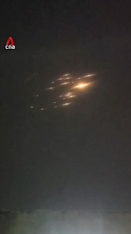 Missiles with cluster warheads from Iran seen travelling over Tel Aviv