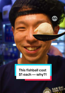 This yong tau foo stall with a history offers fishballs at a rather eye-popping $1 each! Young hawker Delonix Tan explains why! #8dayseathawker #yongtaufoo #sgtiktok #foryou