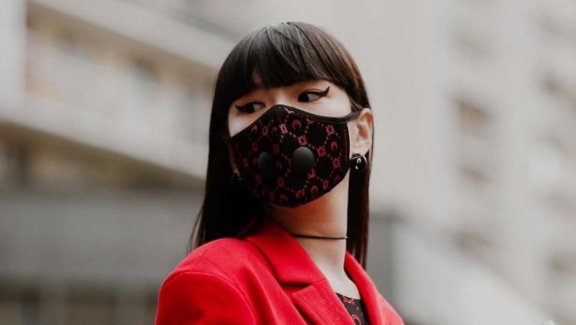 Face masks become latest trending accessory at Paris Fashion Week show
