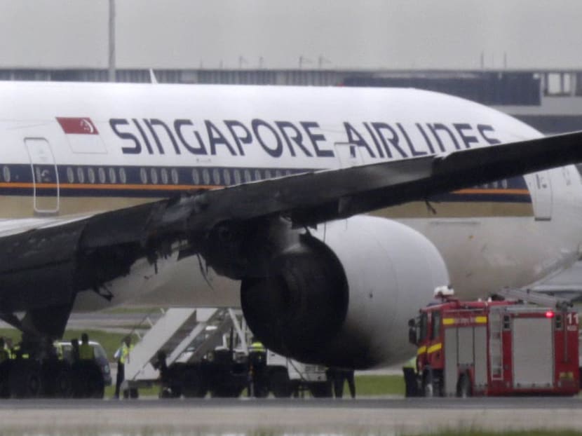 SIA jet makes emergency return to Changi, bursts into flames on runway