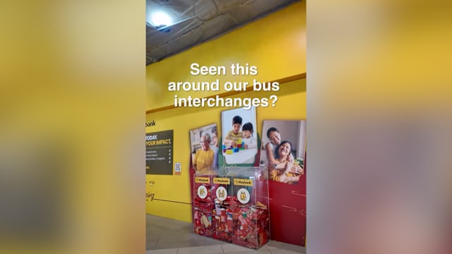 四巴士转换站设红包袋回收箱 倡导环保同时助弱势群体