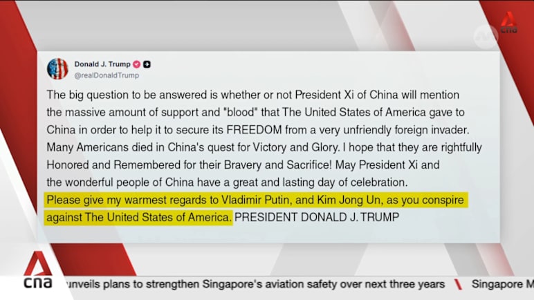 Trump accuses leaders of China, Russia and North Korea of conspiring against US